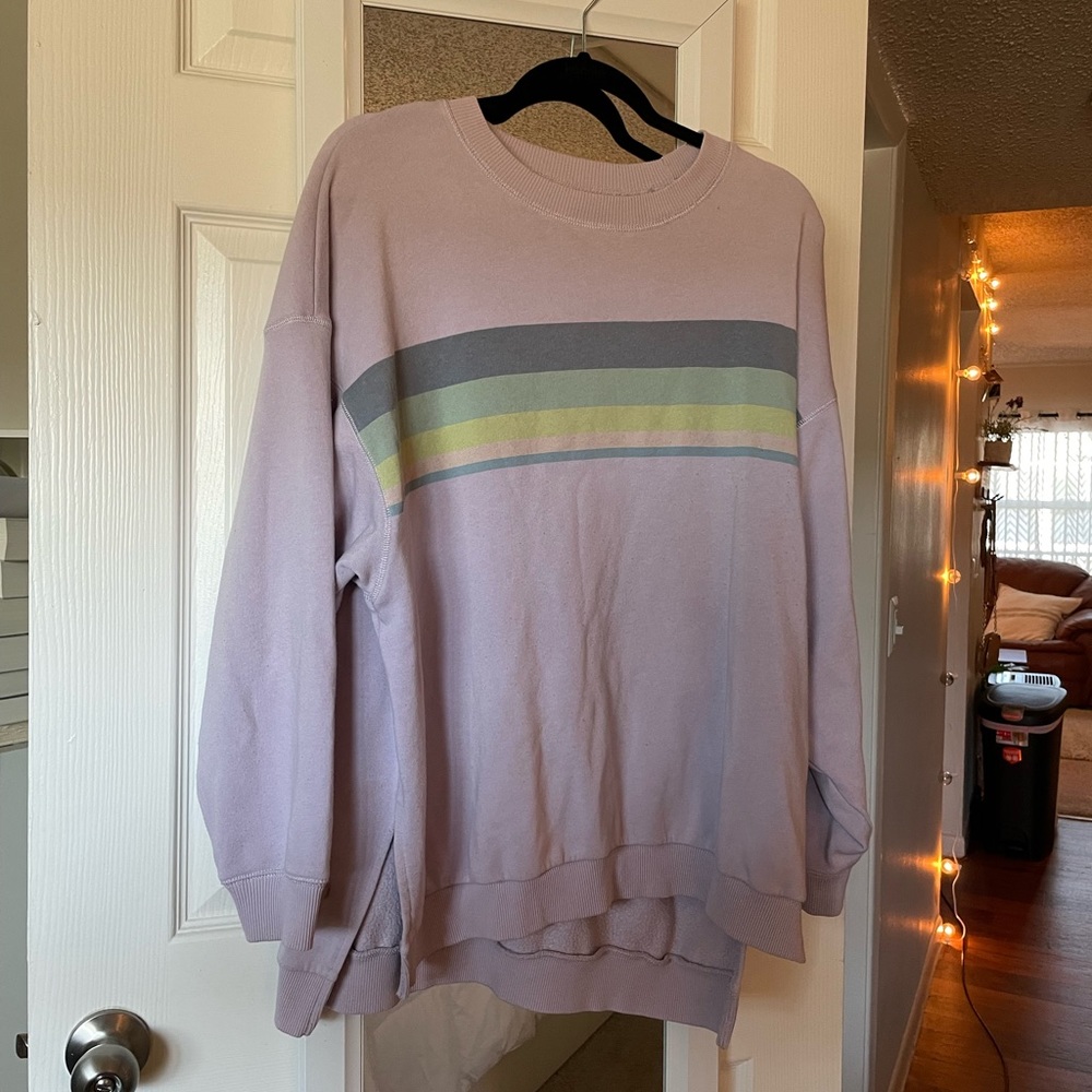 American Eagle Striped Sweatshirt